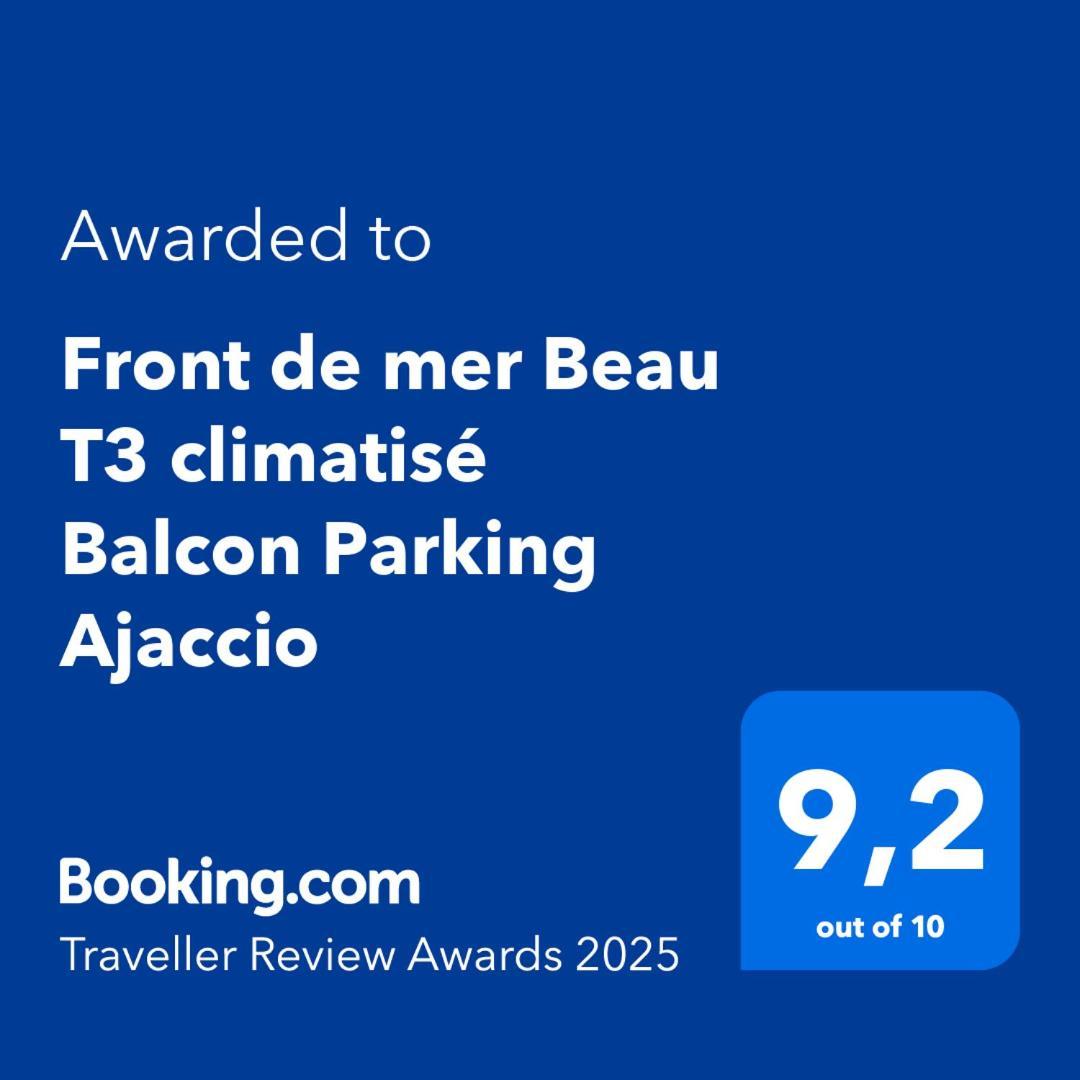 Front De Mer Beau T3 Climatise Balcon Parking Ajaccio Ajaccio  Extérieur photo